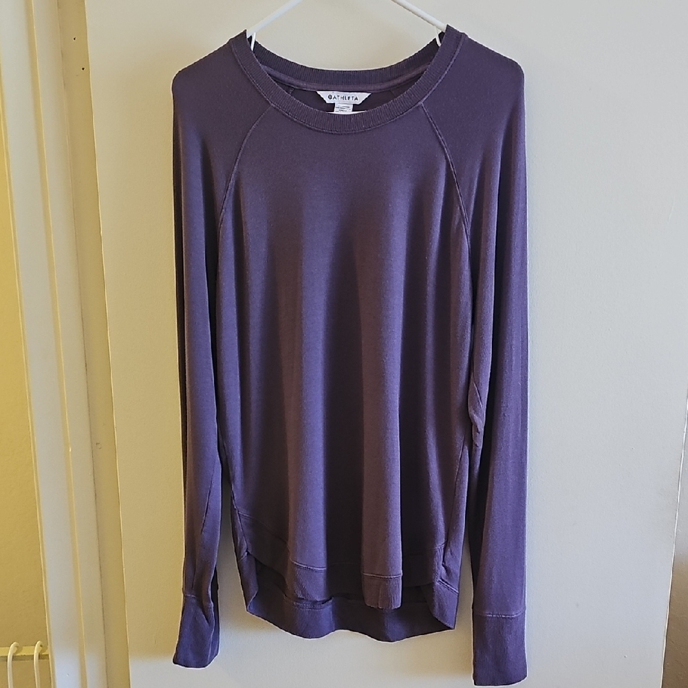 Athleta Small Light Purple Mindset Sweatshirt - Picture 3 of 7